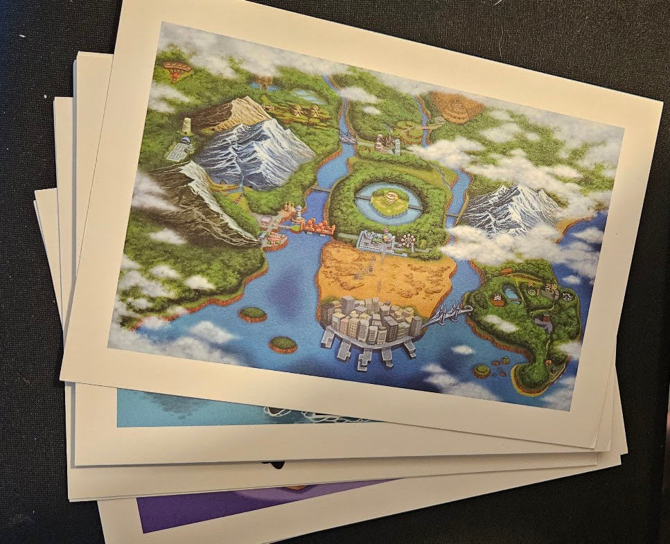 Pokemon Black and White Version Game Art Folio