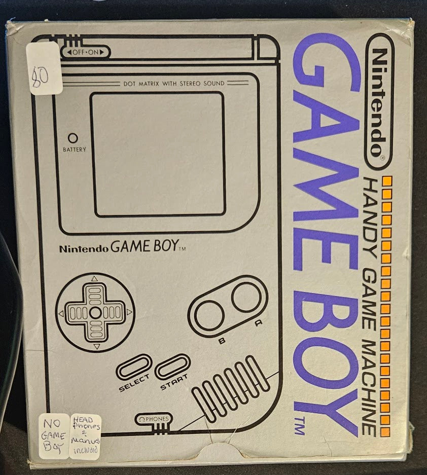 OG Game Boy Japan Box w/Manual & Headphones ONLY
