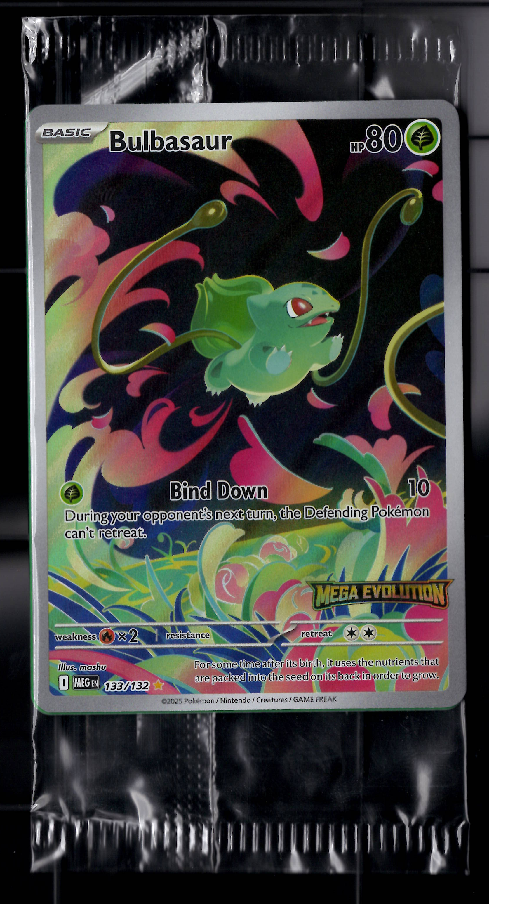 Bulbasaur - 133/132 (Mega Evolution Stamped) Sealed