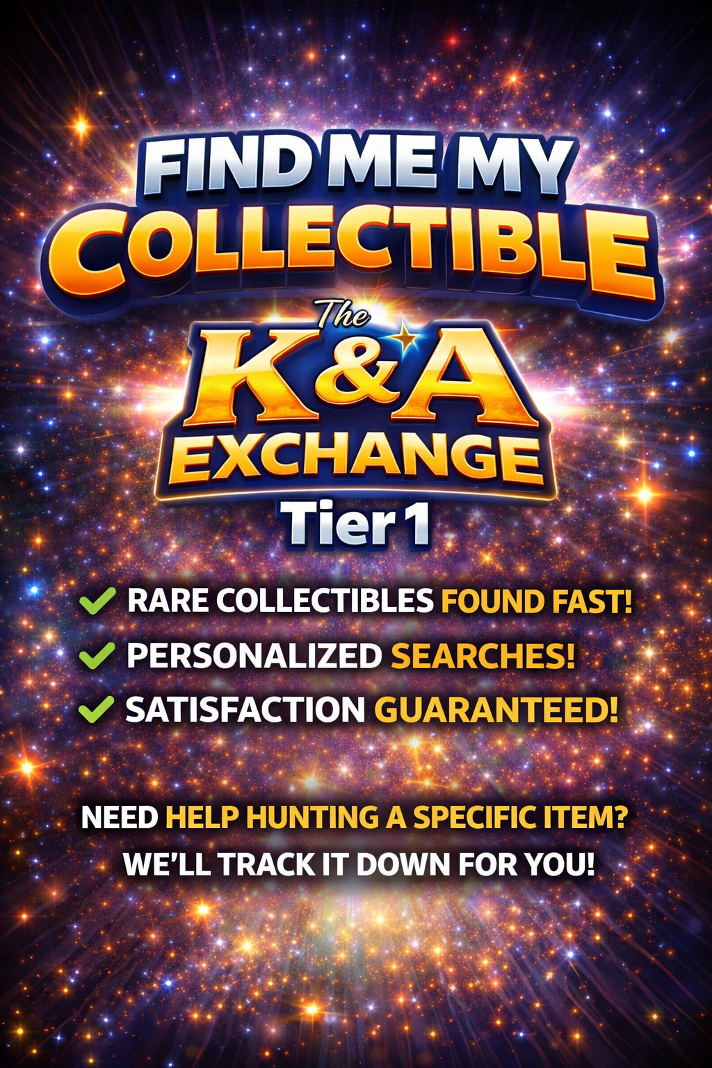 Find Me My Collectible Tier 1