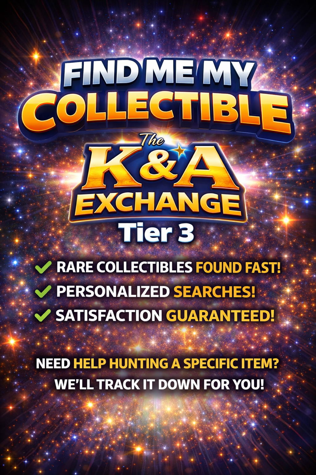 Find Me My Collectible Tier 3