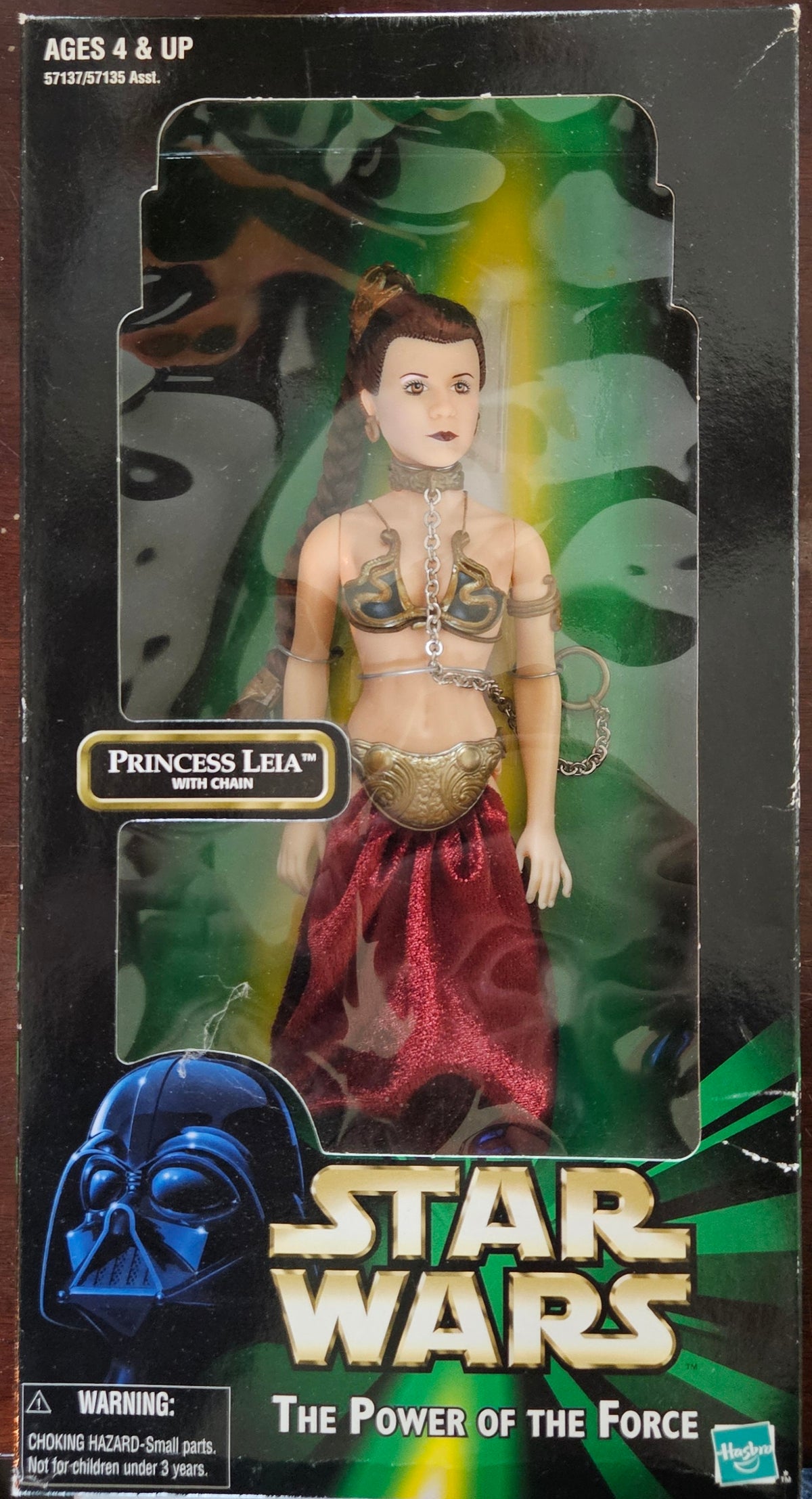 1999 Hasbro Star Wars: The Power of the Force 12-inch Princess Leia with Chain