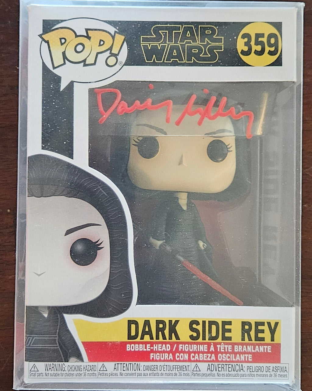 Pop! Star Wars – Dark Side Rey #359 - Daisy Ridley Signed