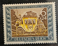 1943 Germany Deutsches Reich Day of the Stamp 6+24pf Postal Coach Stamp – Michel 828 – Unused