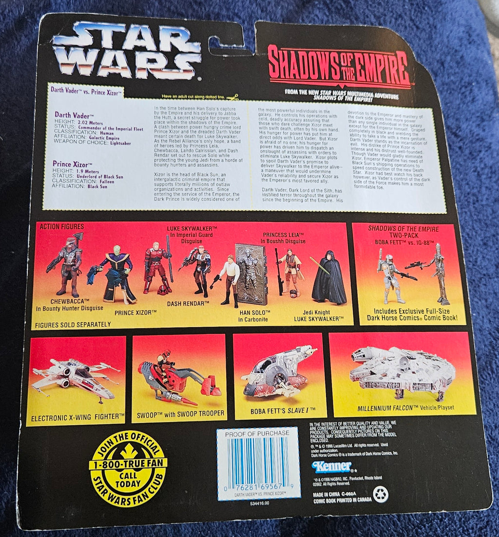 Prince Xizor vs. Darth Vader Comic Pack