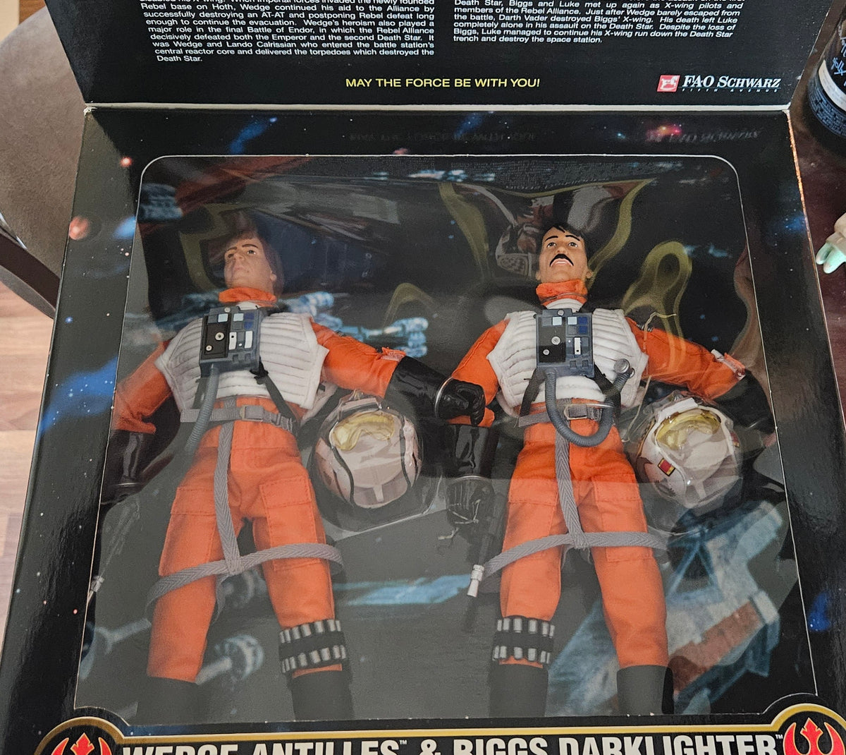 1998 Star Wars Action Collection Wedge Antilles & Biggs Darklighter 12" FAO Schwarz Exclusive 2-Pack